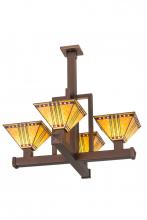 Meyda Green 187304 - 32" Wide Prairie Corn 4 Light Inverted Pendant