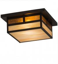 Meyda Green 194880 - 15"Square Hyde Park "T" Mission Flushmount