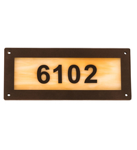 Meyda Green 195165 - 9.5" Wide Personalized Street Address Sign