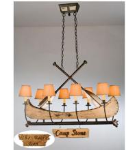 Meyda Green 26977 - 48"L Personalized Canoe 8 LT Chandelier