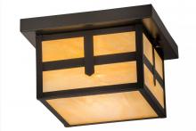 Meyda Green 52713 - 10"Sq Hyde Park Cross Mission Flushmount