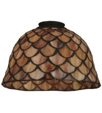 Meyda Green 65168 - 8" Wide Tiffany Fishscale Shade