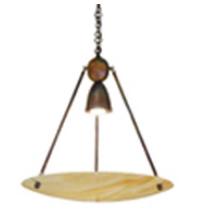 Meyda Green 66750 - 25.5" Wide Revival Beige Iridescent Deco Ball Inverted Pendant