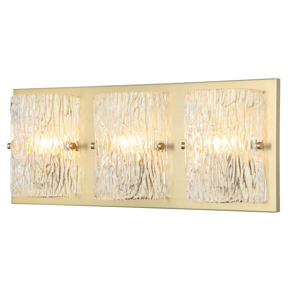 Morgan 3 Light Bath - Satin Brass