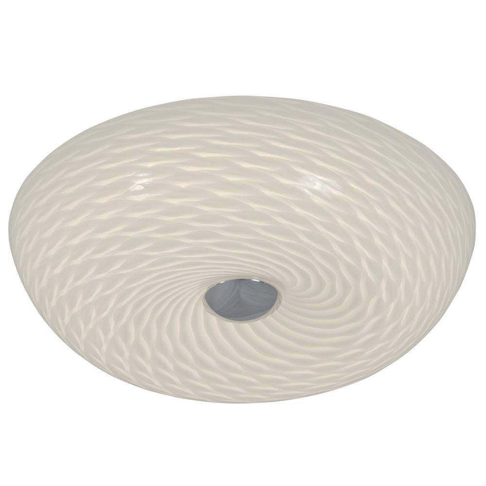 Swirled 2-Lt Small Flush Mount - French Feather