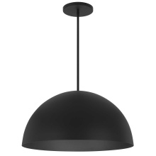 Alteck, LLC AP0083-5CCT-W-BK - Half Round LED Pendant D24