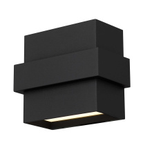 Alteck, LLC AW0027-3CCT-W-BK - Summit LED Wall Sconce W5.75