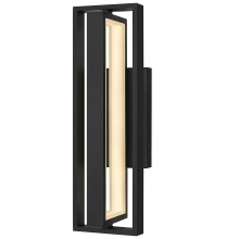 Alteck, LLC AW0053-30-W-BK - In & Out LED Wall Sconce H18.5