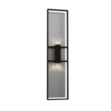 Alteck, LLC AW0166-3CCT-W-BK - Mars 42 inch LED Wall Sconce