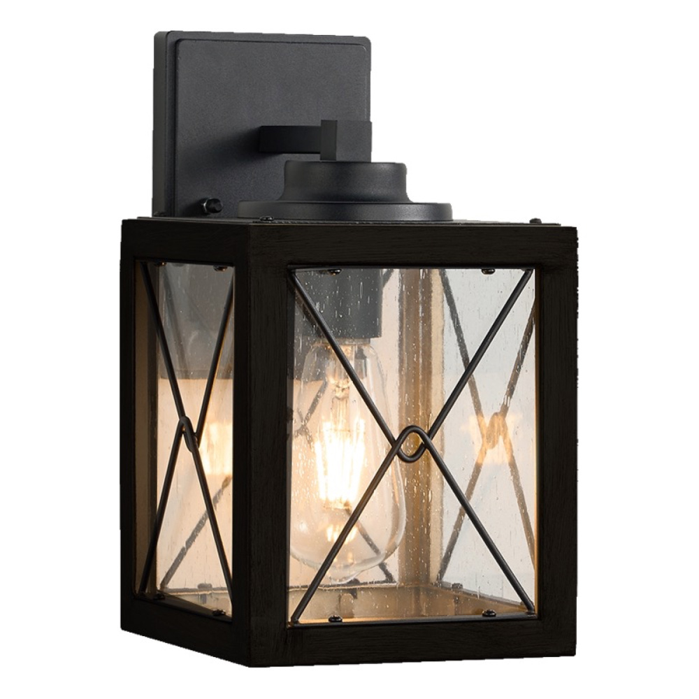Cameron 1 Light Outdoor Wall Sconce 12", Mango