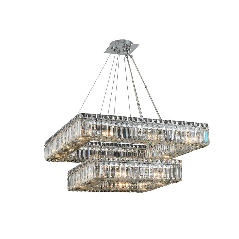 Quantum Quadro 20 LT 2Tier Square Pendant