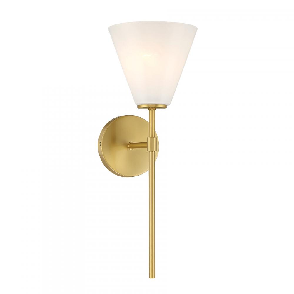 Blair 1-Light Wall Sconce in Warm Brass
