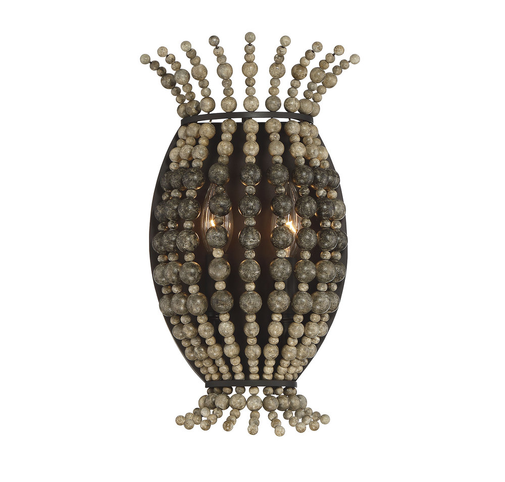 Madison 2-Light Wall Sconce in English Bronze