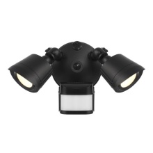 Savoy House 4-FLOOD-MS-A2-3CCT-BK - LED 3CCT Motion Sensored Double Flood Light in Black