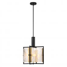 Savoy House 7-1699-3-143 - Hayward 3-Light Pendant in Matte Black with Warm Brass Accents