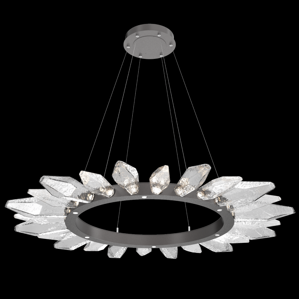 Rock Crystal Radial Ring - 56
