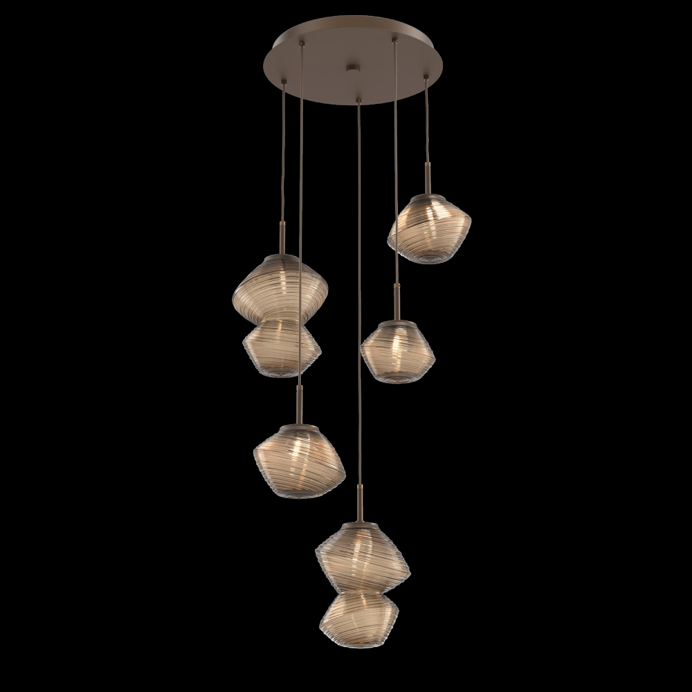 Mesa Round 5pc Multi-Pendant
