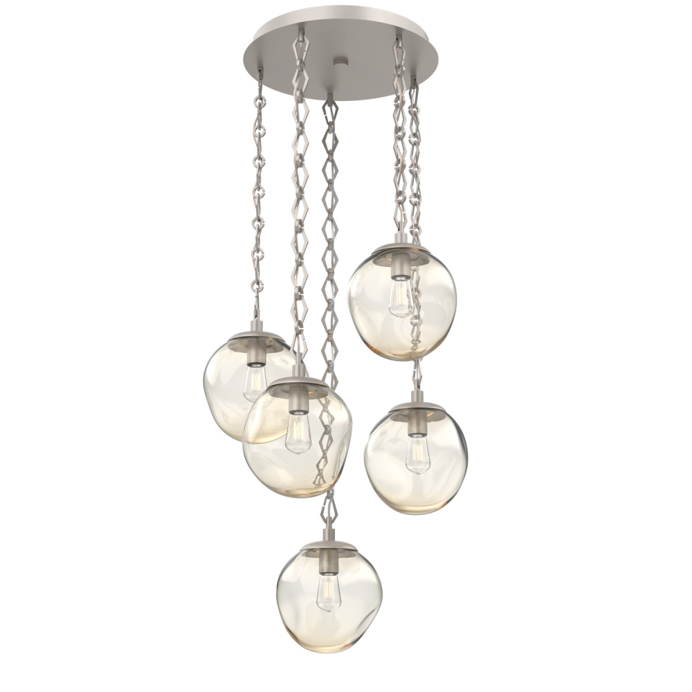 Aster Round 5pc Multi-Pendant Chain (Bulb)