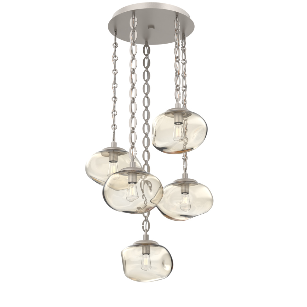 Nova Round 5pc Multi-Pendant Chain (Bulb)