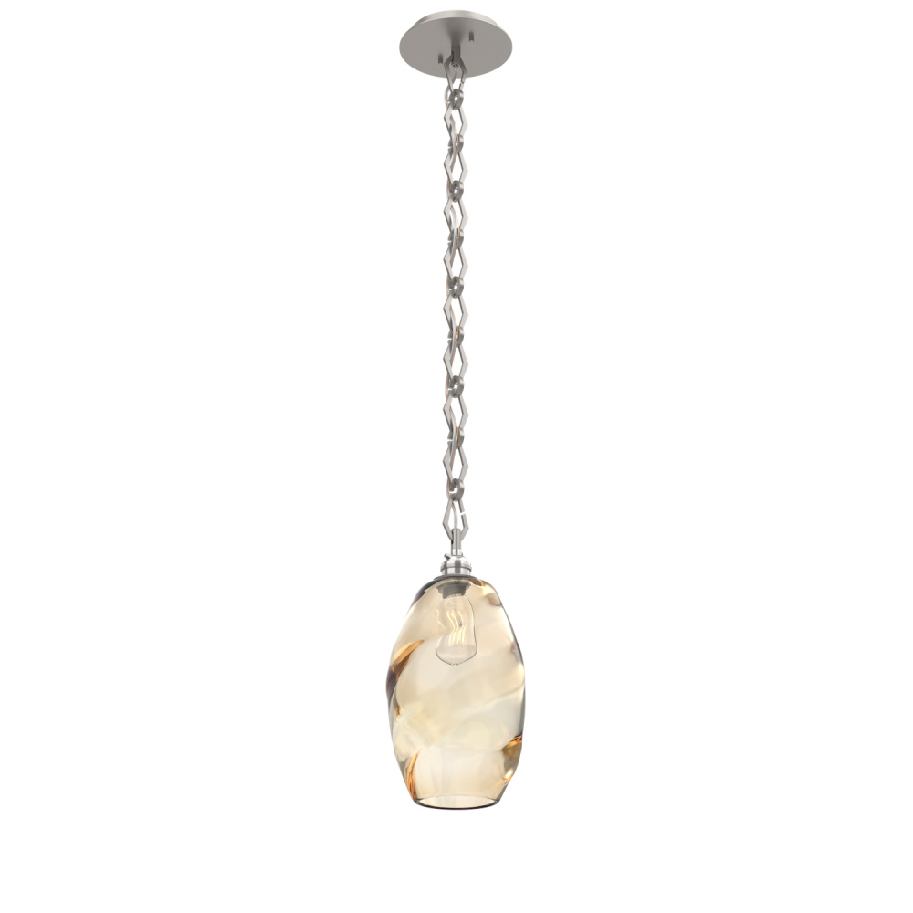 Ellisse Round Single Pendant Chain