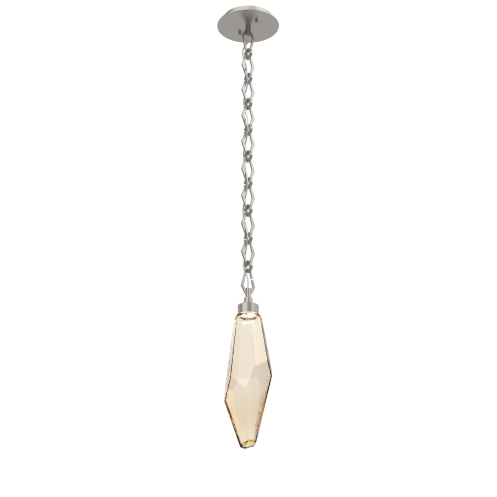 Rock Crystal Chain Pendant - 17-Inch