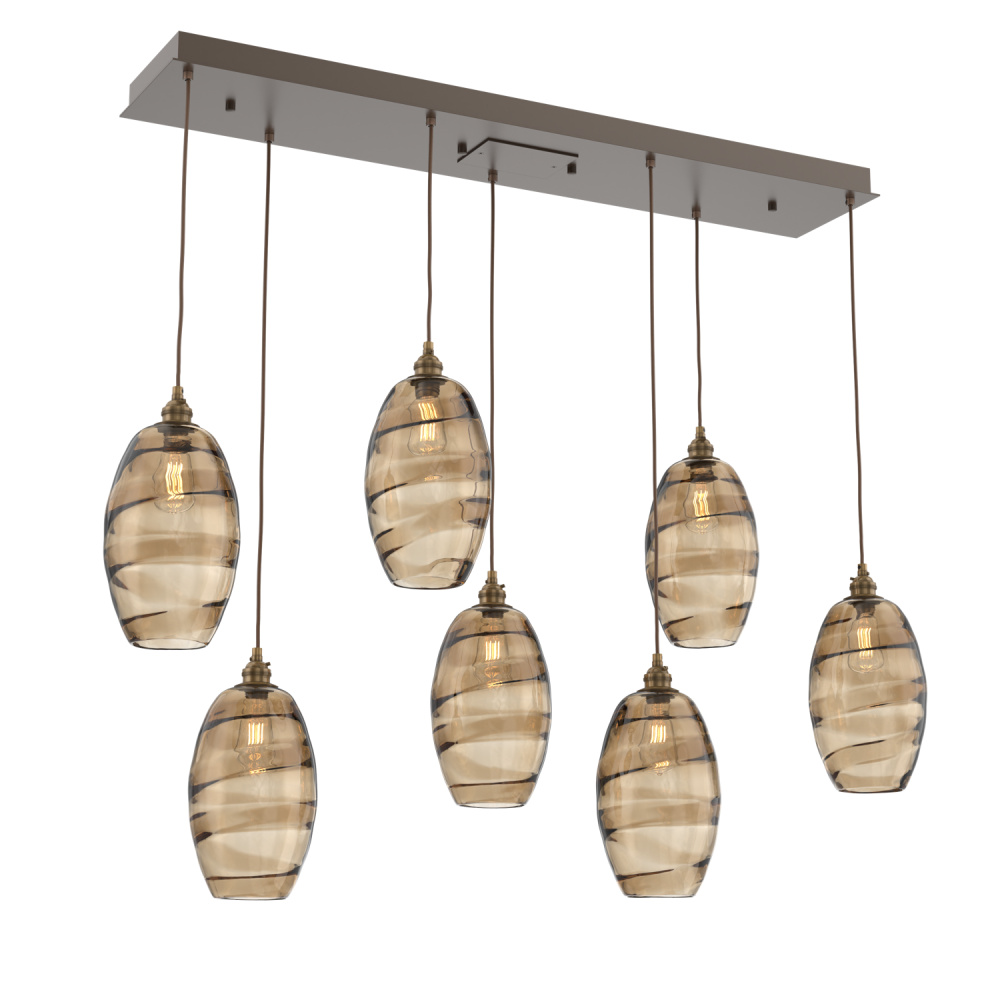 Ellisse Linear 7pc Multi-Pendant