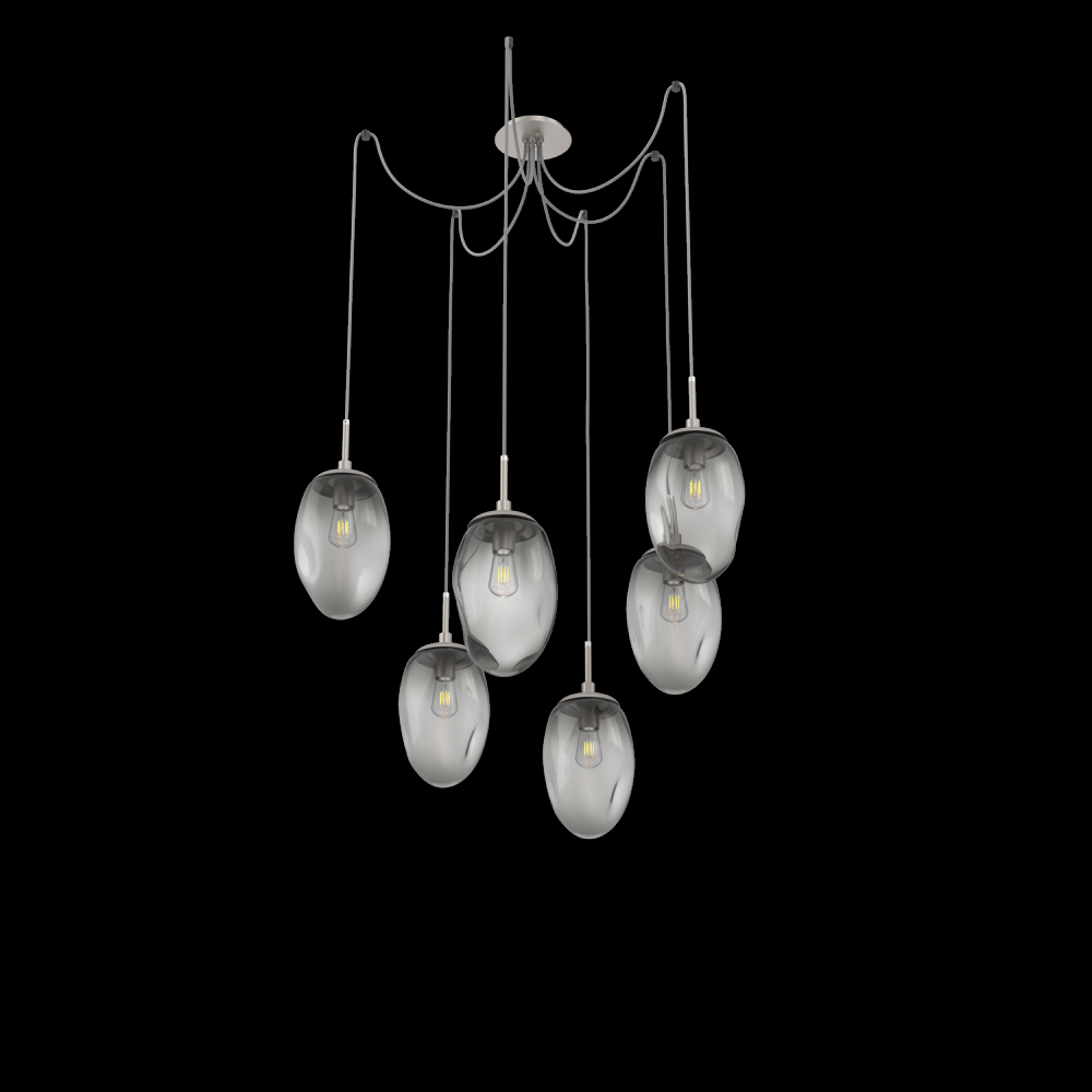 Meteo Round 6pc Swag Multi-Pendant (Bulb)