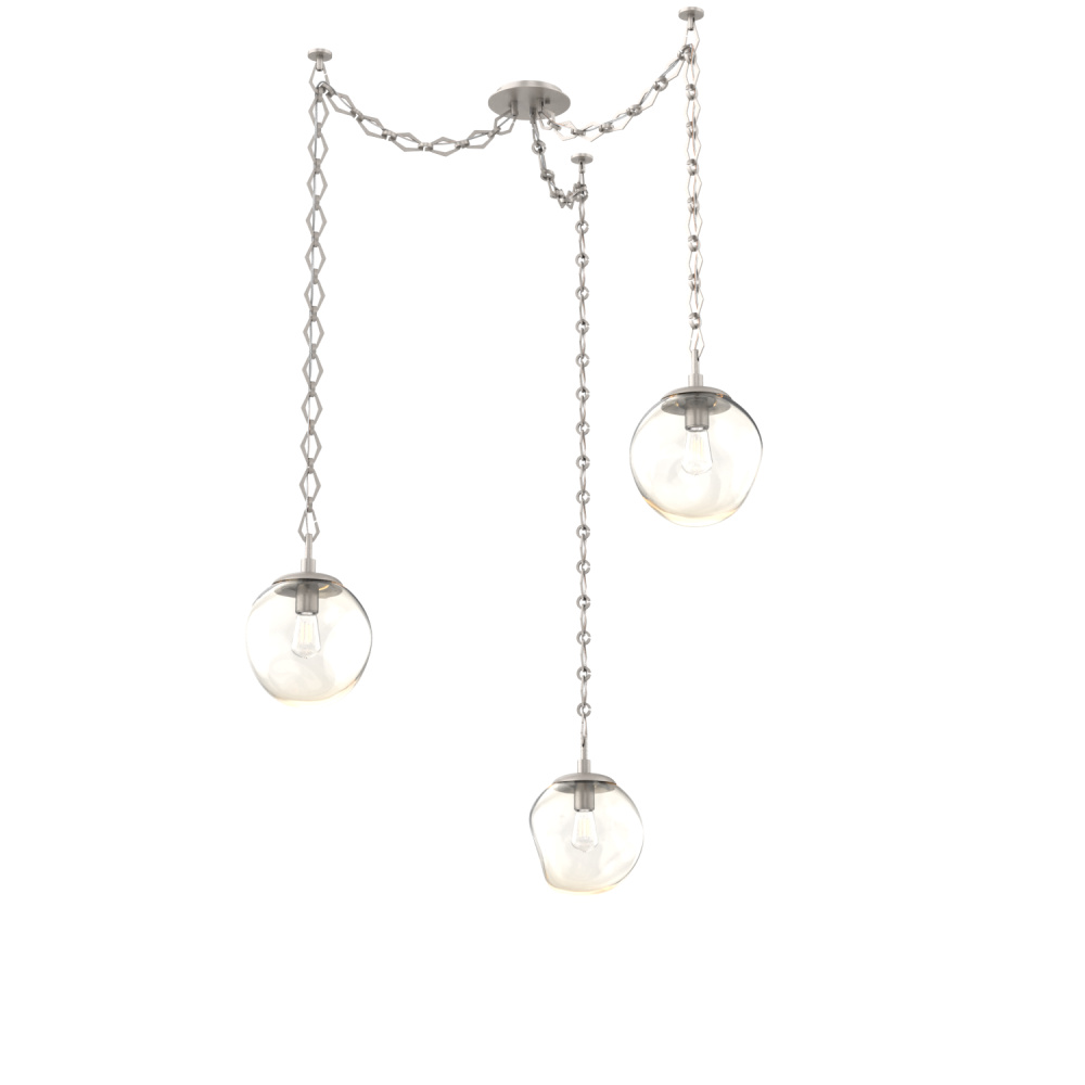 Aster Round 3pc Swag Multi-Pendant Chain (Bulb)
