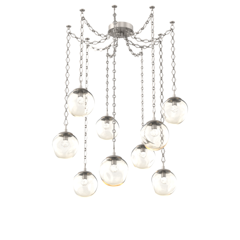 Aster Round 9pc Swag Multi-Pendant Chain (LED)