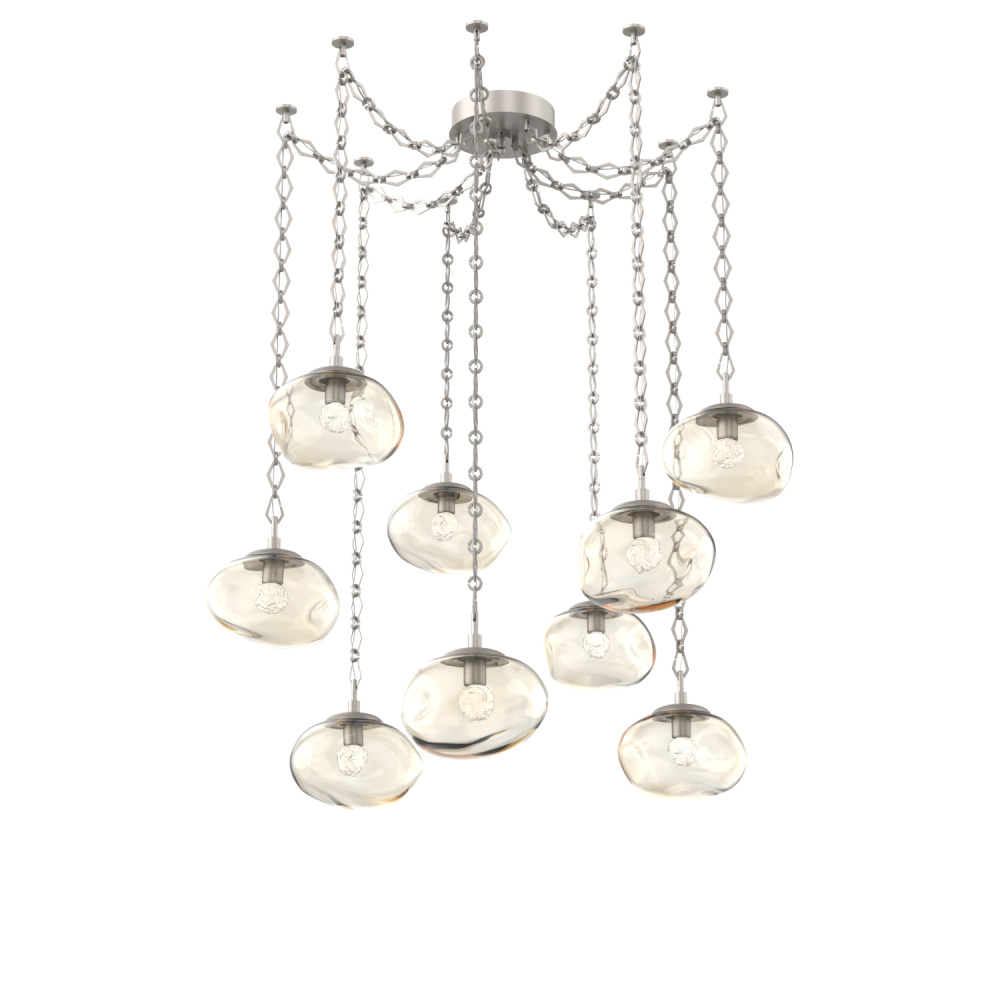 Nova Round 9pc Swag Multi-Pendant Chain (LED)