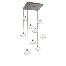 Hammerton CHB0036-09-FB-OC-C01-E2 - Coppa Square 9pc Multi-Pendant