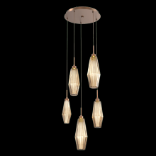 Hammerton CHB0049-05-BB-RB-C01-L1 - Aalto Round 5pc Multi-Pendant