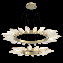 Hammerton CHB0050-2T-GB-CA-CA1-L1 - Rock Crystal Two-Tier Radial Ring