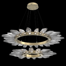 Hammerton CHB0050-2T-GB-CS-CA1-L1 - Rock Crystal Two-Tier Radial Ring