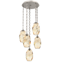 Hammerton CNB0035-05-BS-OA-CH1-E2 - Ellisse Round 5pc Multi-Pendant with Chain