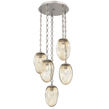 Hammerton CNB0063-05-BS-A-CH1-E2 - Meteo Round 5pc Multi-Pendant with Chain (Bulb)