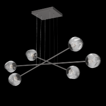 Hammerton PLB0086-M3-GP-FS-CA1-L1 - Luna Triple Moda-Graphite-Floret Inner - Smoke Outer-Stainless Cable-LED 2700K