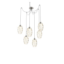 Hammerton SCB0035-06-BS-OA-C01-E2 - Ellisse Round 6pc Swag Multi-Pendant