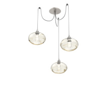 Hammerton SCB0036-03-BS-OA-C01-E2 - Coppa Round 3pc Swag Multi-Pendant