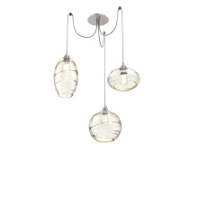 Hammerton SCB0048-03-BS-OA-C01-E2 - Misto Round 3pc Swag Multi-Pendant
