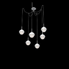 Hammerton SCB0093-06-CS-WL-C01-L1-WM - Cabochon Round 6pc Swag Multi-Pendant