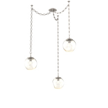 Hammerton SNB0062-03-BS-A-CH1-E2 - Aster Round 3pc Swag Multi-Pendant Chain (Bulb)
