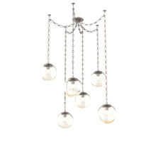 Hammerton SNB0062-06-BS-A-CH1-E2 - Aster Round 6pc Swag Multi-Pendant Chain (Bulb)