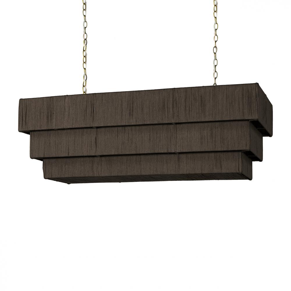 EVERLY RECTANGULAR CHANDELIER ESPRESSO