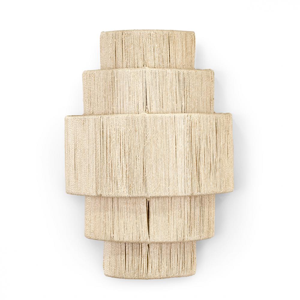 EVERLY 5 TIERED SCONCE NATURAL