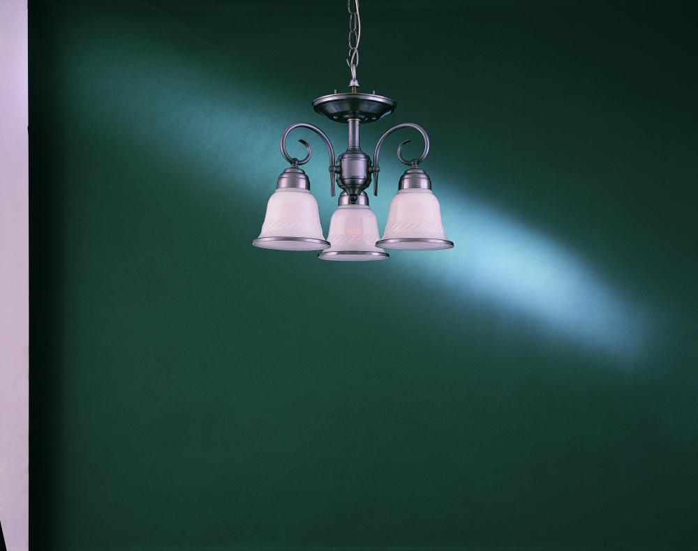 3-LIGHT SEMI FLUSH MOUNT