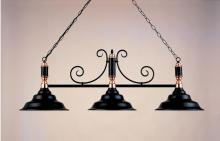 Hi-Lite MFG Co. H-5013/73-D-BK01 - 3-LITE BILLIARD LIGHT