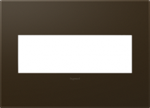 Legrand AWP3GBR4 - adorne Bronze Three-Gang Screwless Wall Plate