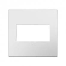 Legrand AWP2GWH4 - adorne Gloss White Two-Gang Screwless Wall Plate with Microban