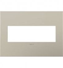 Legrand AWC3GSN4 - adorne Satin Nickel Three-Gang Screwless Wall Plate